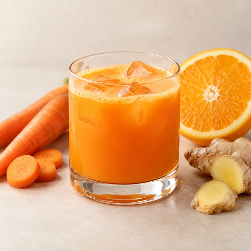 Carrot orange ginger juice