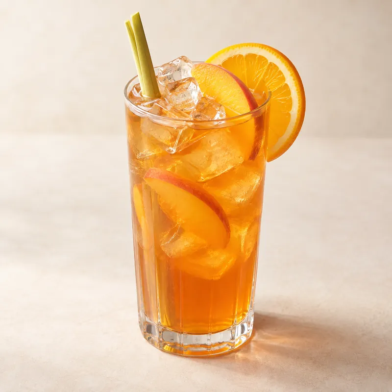 Peach lemongrass tea